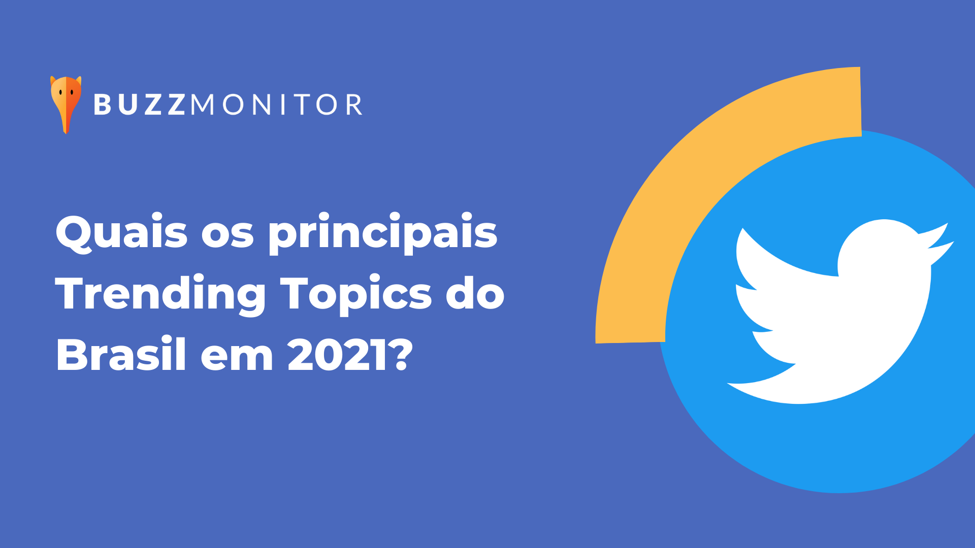 Mídia e Esportes dominaram os Trending Topics do Twitter em 2021, segundo o Buzzmonitor