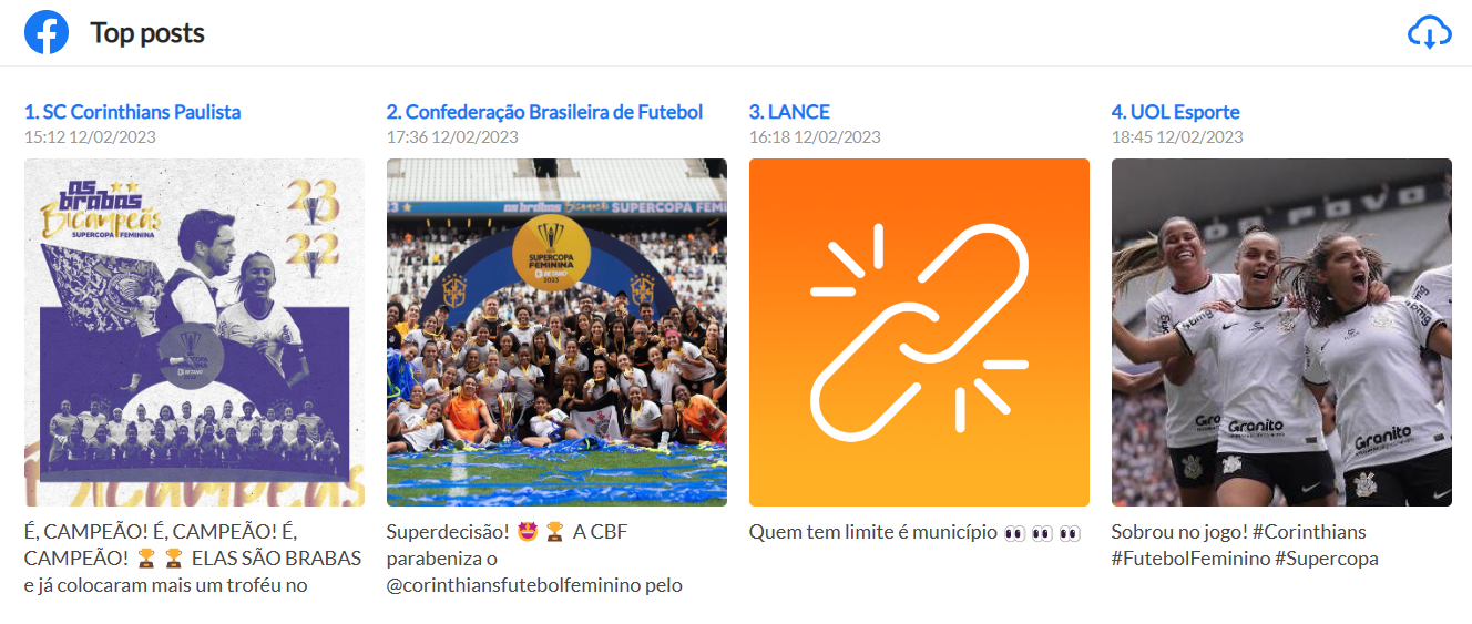 Notícias_Futebol Feminino-Redes Sociais_Corinthians