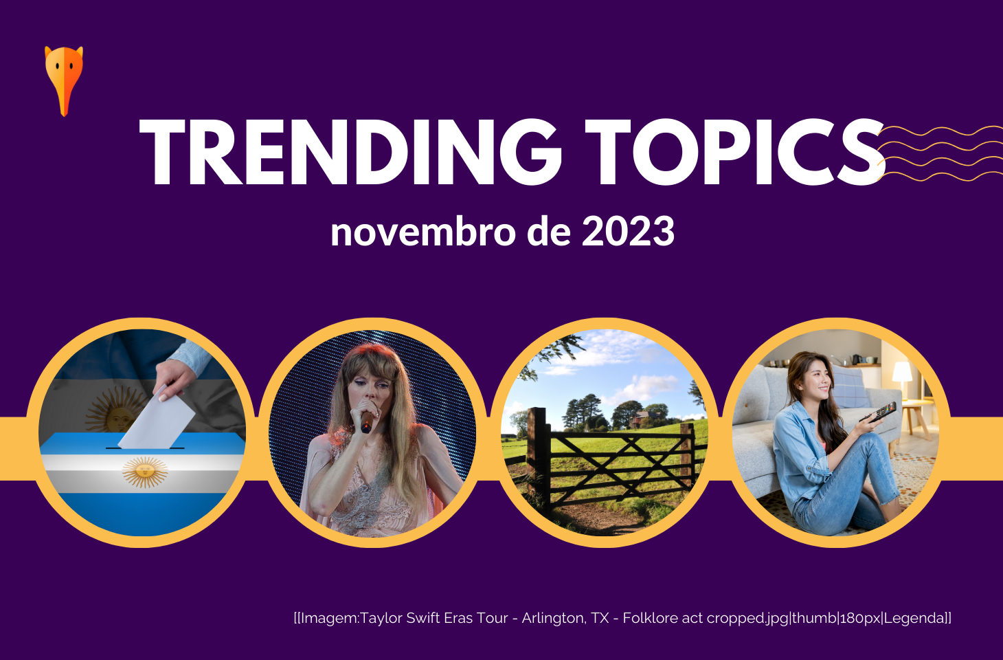 Eleições na Argentina, Taylor Swift e A Fazenda; veja o que bombou nos Trending Topics de Novembro