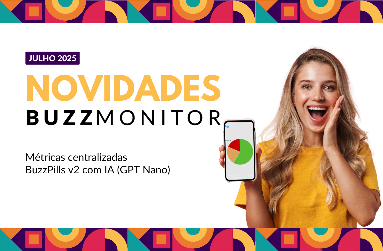 novidades de julho buzzmonitor